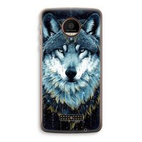 Darkness Wolf: Motorola Moto Z Force Transparant Hoesje Darkness Wolf: Motorola Moto Z Force Transparant Hoesje