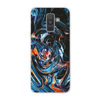 Black Unicorn: Samsung Galaxy A6 Plus (2018) Transparant Hoesje