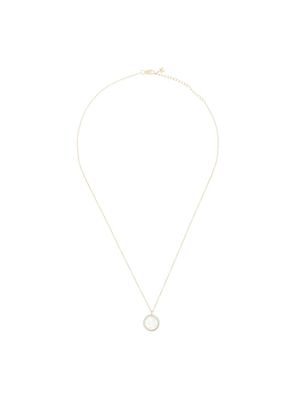 Mateo collier initial C en or 14ct à perles et diamants