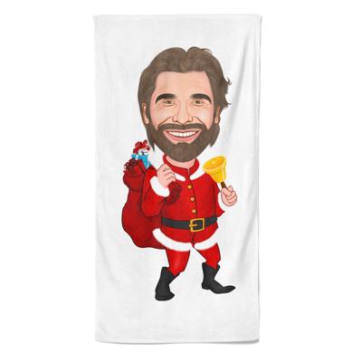 Cartoon Handdoek Santa Claus - Pillow Buddies