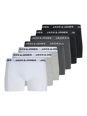 Jack and Jones 7-Pack heren boxershort - Uni Black - Katoenen heren onderbroeken zwart - Multipack