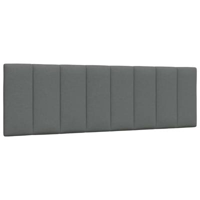 Hoofdbordkussen "Hanko" 160 cm stof donkergrijs