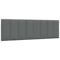 Hoofdbordkussen "Hanko" 160 cm stof donkergrijs