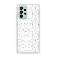 Zwart-witte kubussen: Samsung Galaxy A52s 5G Transparant Hoesje