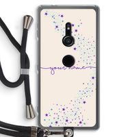 Sterren: Sony Xperia XZ2 Transparant Hoesje met koord