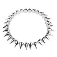 Carnaval/verkleed accessoires Piraten/halloween/punkers sieraden - ketting spikes - kunststof - thumbnail