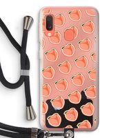 Just peachy: Samsung Galaxy A20e Transparant Hoesje met koord
