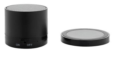 XD Collection speaker/oplader bluetooth 7 cm ABS zwart 3 delig XD Collection speaker/oplader bluetooth 7 cm ABS zwart 3 delig