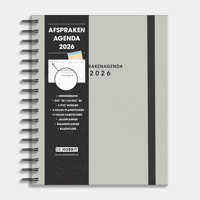 A5+ Afsprakenagenda 2026 Grijs