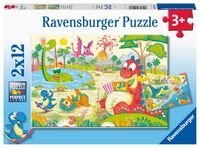 Ravensburger puzzel 2x12 stukjes lievelingsdino&apos;s