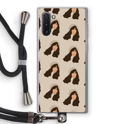 Bonjour mon amour: Samsung Galaxy Note 10 Transparant Hoesje met koord