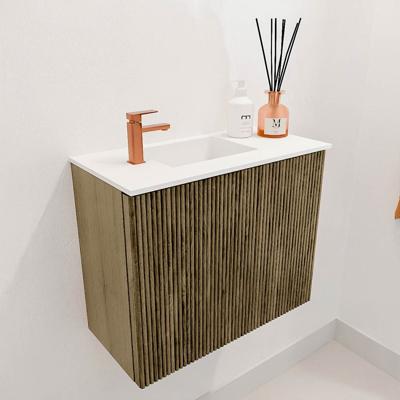 Toiletmeubel Mondiaz Joya | 50 cm | Meubelkleur Dusk | Faye wastafel Talc Links | 1 kraangat Toiletmeubel Mondiaz Joya | 50 cm | Meubelkleur Dusk | Faye wastafel Talc Links | 1 kraangat