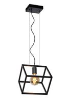 Lucide FABIAN - Hanglamp - 1xE27 - Zwart