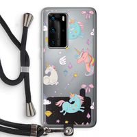 Fantasiewereld: Huawei P40 Pro Transparant Hoesje met koord