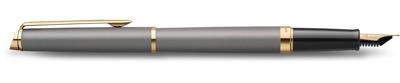Waterman Hémisphère Metalic vulpen, medium, grijs GT, giftbox