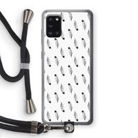 Pluimen: Samsung Galaxy A31 Transparant Hoesje met koord Pluimen: Samsung Galaxy A31 Transparant Hoesje met koord