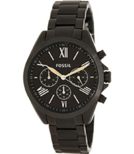 Horlogeband Fossil BQ3032 Roestvrij staal (RVS) Zwart 18mm