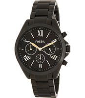 Horlogeband Fossil BQ3032 Roestvrij staal (RVS) Zwart 18mm