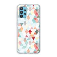 Gekleurde driehoekjes pastel: Samsung Galaxy A32 4G Transparant Hoesje