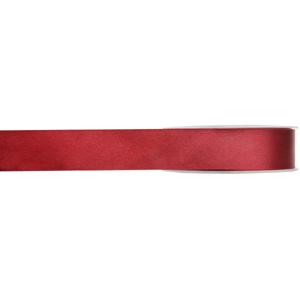 Cadeau sierlint - satijn - bordeaux rood - 1 cm x 25 meter - Cadeaulinten ribbon - glans - inpakken