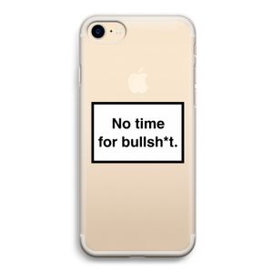 No time: iPhone 7 Transparant Hoesje