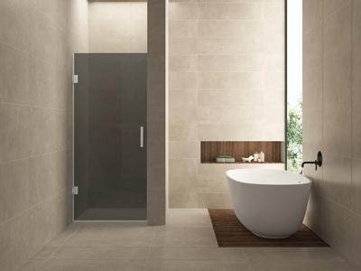 Glas voor nisdeur Wiesbaden Less | 80x200 cm | Nano | Rookglas