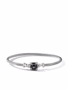 David Yurman bracelet Chatelaine en argent sterling pavé de diamants (3 mm)