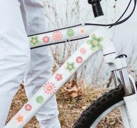 Fietssticker bloemen