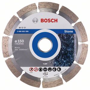 Bosch Accessoires Diamantdoorslijpschijf Standard for Stone 150 x 22,23 x 2 x 10 mm 1st - 2608602599