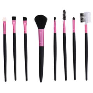 Schmink penselen/kwasten setje van 8x stuks - Cosmetica en schmink - roze - synthetisch   -