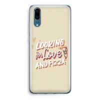 Pizza is the answer: Huawei P20 Transparant Hoesje