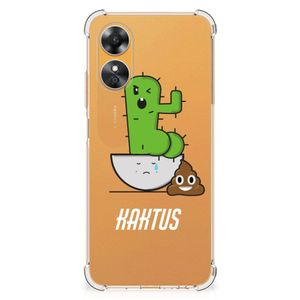 OPPO A17 Stevig Bumper Hoesje Cactus Poo