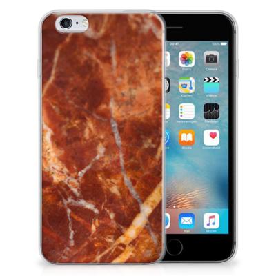 Apple iPhone 6 | 6s | TPU | Siliconen hoesje | Marmer Bruin