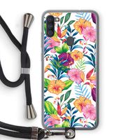 Tropisch 2: Samsung Galaxy A11 Transparant Hoesje met koord