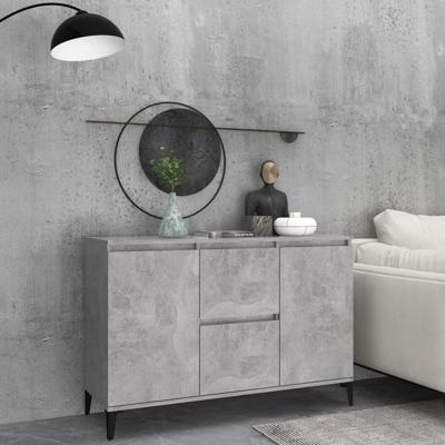 Dressoir 104x35x70 cm bewerkt hout betongrijs
