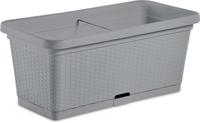 STEFANPLAST NATURAL bloembak - 66 L - 80x40x34h cm - Steengrijs