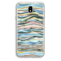 Watercolor Agate: Samsung Galaxy J7 (2017) Transparant Hoesje