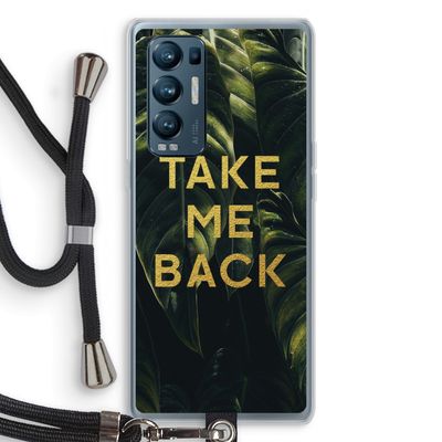 Take me back: Oppo Find X3 Neo Transparant Hoesje met koord