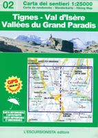 Wandelkaart 02 Tignes - Val d'Isere - Gran Paradiso | L'Escursionista - thumbnail