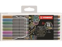 Stabilo pen 68 metallic viltstiften, 8st.
