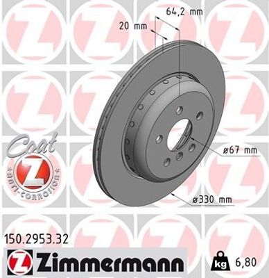 Remschijf FORMULA F COAT Z 150295332