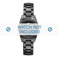 Armani horlogeband AR1438 Keramiek Zwart - thumbnail