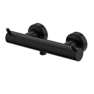 Douchekraan Xenz Duero | Opbouw | Thermostaatkraan | Tweegreeps | Mat zwart