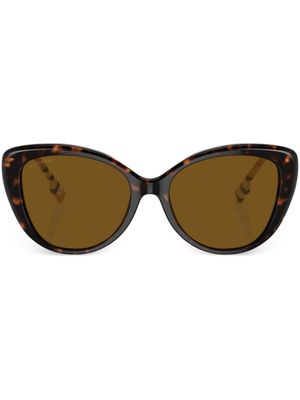 Burberry Eyewear lunettes de soleil à monture papillon - Marron