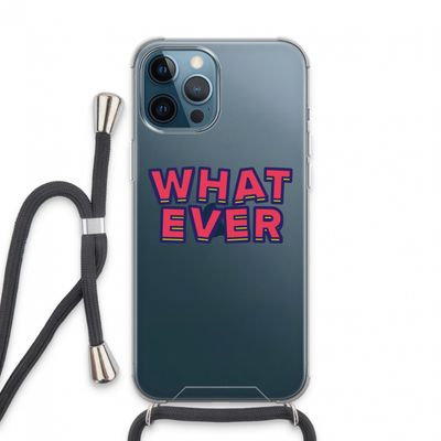 Whatever: iPhone 13 Pro Max Transparant Hoesje met koord
