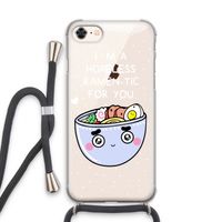 I'm A Hopeless Ramen-Tic For You: iPhone 8 Transparant Hoesje met koord