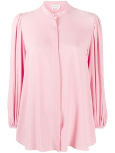 Alexander McQueen blouse à manches drapées - Rose