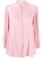 Alexander McQueen blouse à manches drapées - Rose