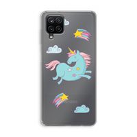 Vliegende eenhoorn: Samsung Galaxy A12 Transparant Hoesje