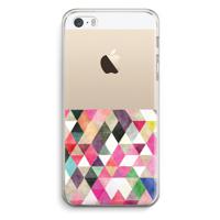 Gekleurde driehoekjes: iPhone 5 / 5S / SE Transparant Hoesje